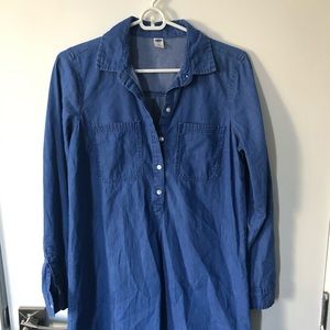 Long Sleeve Chambray Dress 🌸 perfect for spring!